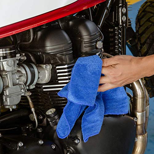 QM Cleaner - Total Bike Limpiador multisuperficie para motocicleta | Kit de Limpieza en seco Moto y Bici - Incluye dos microfibras - Sin ceras ni siliconas