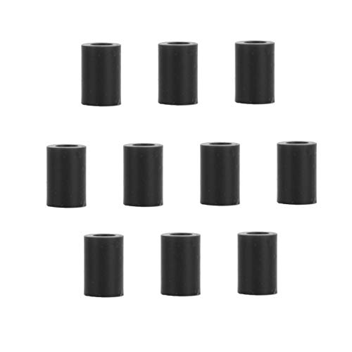 Qqmora Material de Silicona Suave Protector de Cable de Bicicleta Duradero 10PCS RC120 Silicona, para Bicicleta(Black)