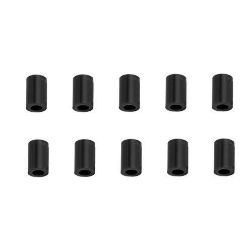 Qqmora Material de Silicona Suave Protector de Cable de Bicicleta Duradero 10PCS RC120 Silicona, para Bicicleta(Black)