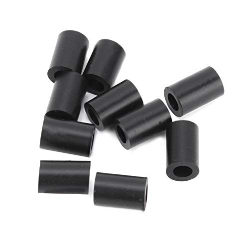 Qqmora Material de Silicona Suave Protector de Cable de Bicicleta Duradero 10PCS RC120 Silicona, para Bicicleta(Black)