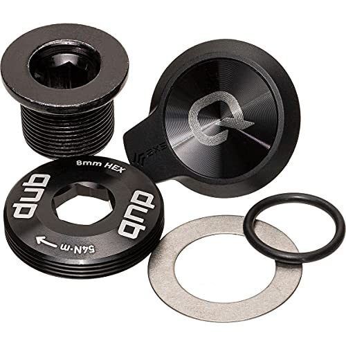 Quarq Kit Tornillo De Biela Auto-Extractor Sram Dub M18/m30 + Tapa Y Junta Bateria Potenciometro Axs Negro