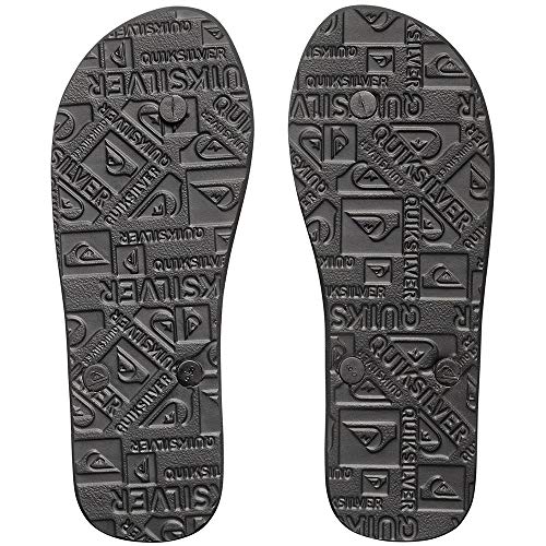 Quiksilver Molokai-Flip-Flops For Men, Zapatos de Playa y Piscina Hombre, Negro (Black/Black/White Xkkw), 44 EU