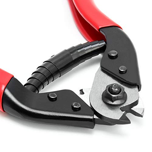 QWORK Cortador de cables , Cortador de Alambre , Para Cable de Bicicleta , Cable de Acero , Cuerda de Alambre , Resortede , Etc. Diámetro de Corte 5/32" / 4mm.