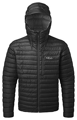 RAB Mens Microlight Alpine Jacket Black/Shark (X-Large)