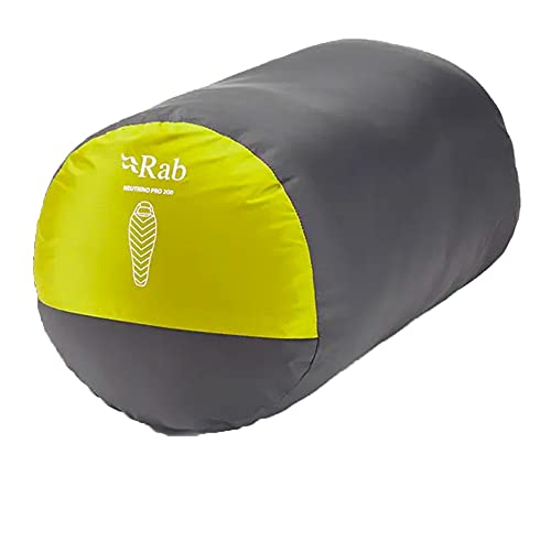 Rab Neutrino Pro 200 - Saco de Dormir, Color Sulphur, tamaño LH