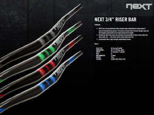 Race Face Manillar MTB Next 3/4 Riser 31.8 x 725 Carbon Gris