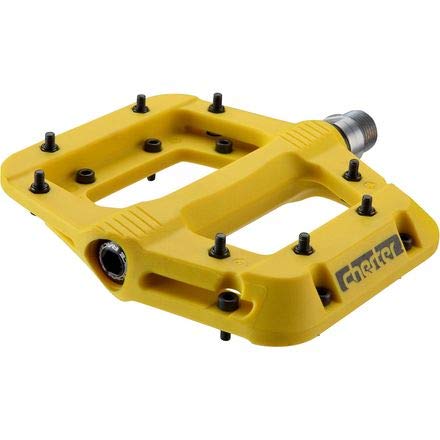 Race Face - Pedales Chester-Amarillo, Bicicleta Adulta, Unisex, 15-18,4 mm