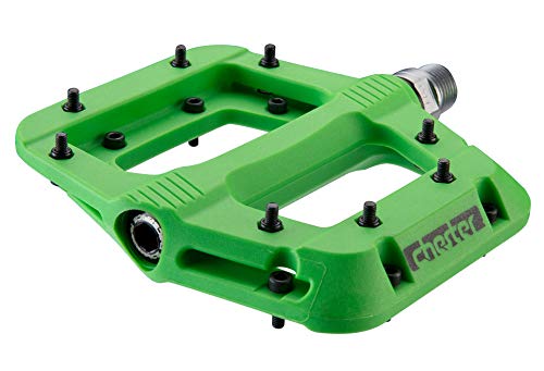 RaceFace Pédales Chester-Vert Bicicleta, Unisex Adulto, Verde, 15mm-18,4mm