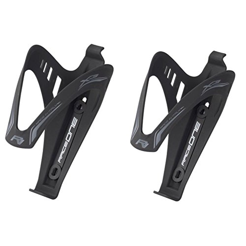 Raceone.it - Double X3 Matt Porta Bidon Bici Carrera de Ruta/Bicicleta de Montaña MTB/Gravel Bike. Color: Negro 100% Made IN Italy