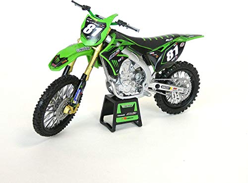 Racing Moto Miniature New Ray – Kawasaki KX450F 2018 Bud N° 81 Brian HSU 1/12° Moto Miniature