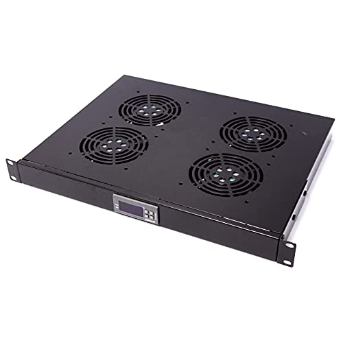 RackMatic - Kit de ventilación con termostato para Armario Rack 19" de 4 Ventiladores de 120mm