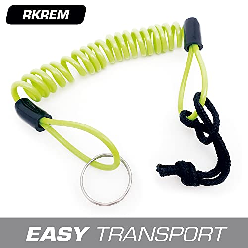 RADIKAL RKREM Cable Recordatorio Candado Disco, 130 cm, Universal Moto Scooter Bici