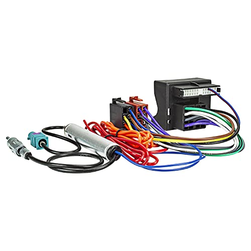 Radio-cable adaptador OPEL a partir de 2003, most/Quadlock a ISO-connettore (corriente + parlantecon) + alimentación fantasma Fakra DIN