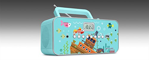 Radio CD Portátil MUSE M-29 KB, Infantil, PLL FM/MW