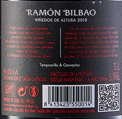 Ramon Bilbao VIÑEDOS DE ALTURA crianza 2017 - 75 cl.