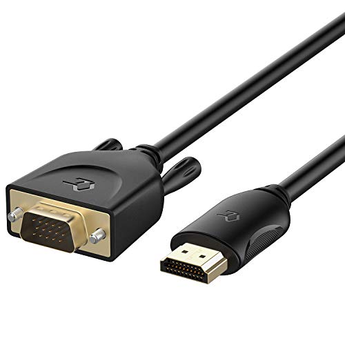 Rankie Cable HDMI a VGA (Macho a Macho), Compatible con Computadora, Escritorio, Computadora Portátil, PC, Monitor, Proyector, HDTV y Más, 1.8m