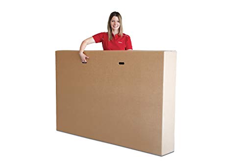 ratioform Caja resistente para transporte de bicicletas – Caja de cartón de onda doble, montaje rápido y fácil de transportar (1900 x 250 x 1200 mm)