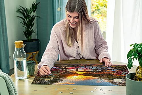 Ravensburger Puzzle 1000 Piezas, Bicicletas en Amsterdam, Colección Fotos y Paisajes, Puzzle para Adultos, Rompecabezas Ravensburger de Alta Calidad