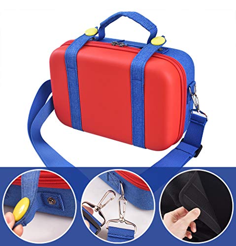 Ravol Estuche de transporte para Nintendo Switch, bolsa de almacenamiento portátil para la organización Nintendo Switch / Switch-OLED - Azul / Rojo