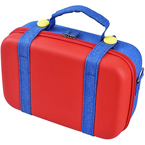 Ravol Estuche de transporte para Nintendo Switch, bolsa de almacenamiento portátil para la organización Nintendo Switch / Switch-OLED - Azul / Rojo