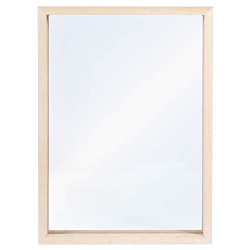 Rayher Marco de madera con doble metacrilato, 16x22x3,5 cm, marco para fotos grandes, 62840505