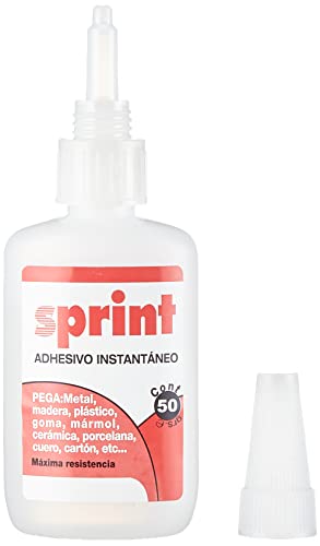 Rayt 607-39 SPRINT Adhesivo instantáneo de cianoacrilato, uniones rápidas y súper resistentes en segundos. Plástico, caucho, goma, metales, porcelana. Tubo 50gr.