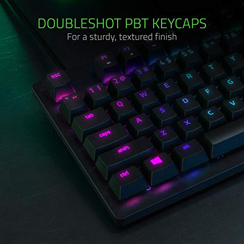 Razer Huntsman Tournament Edition Teclado con Teclas opto-mecánicas Razer, Unidad óptica, Barra estabilizadora de Teclas, Durabilidad inigualable, Razer Synapse 3 - ES Layout