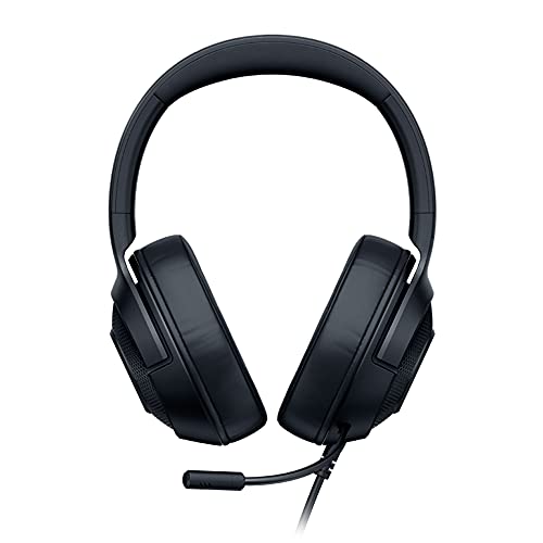 Razer Kraken X - Auriculares para juegos, auriculares ligeros para juegos para PC, Mac, Xbox One, PS4 y Switch, diadema acolchada, sonido envolvente 7.1, Negro