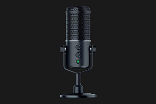 Razer Seirēn Elite - Micrófono Dinámico para Streaming de Nivel Profesional, Negro