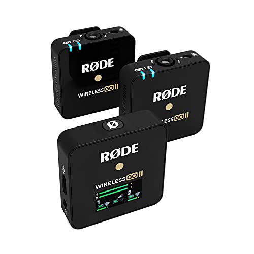 RØDE Wireless Go II Sistema inalámbrico de doble canal con micrófonos incorporados