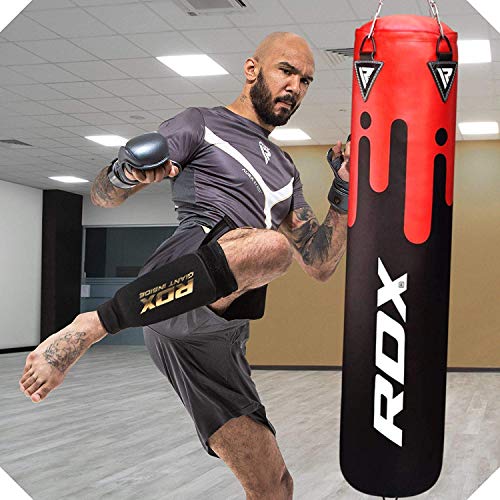 RDX Espinilleras Kick Boxing Muay Thai, Aprobado por SATRA, Ligera Elástico Protección Leg Pads, MMA Shin Pierna Guardia para Artes Marciales Sparring Boxeo BJJ Kárate Entrenamiento, Hombre Mujere