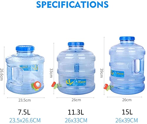 Recipiente de agua de plástico para acampar al aire libre, cucharón de almacenamiento portátil del cubo de la casa del hogar del automóvil, con el cubo del equipo del cubo de lavado de autos del grifo