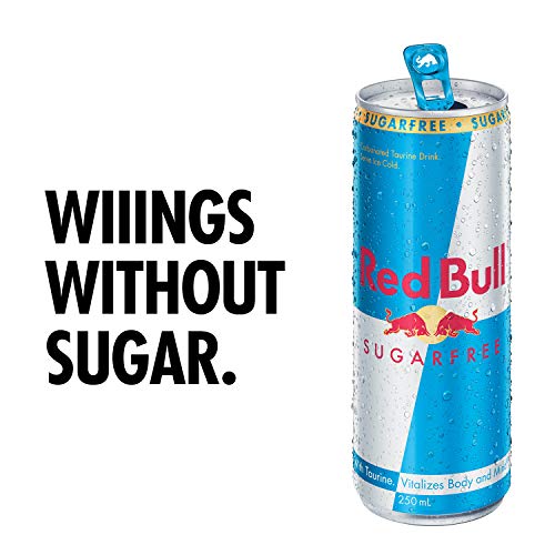 Red Bull Bebida energética, Sin Azúcar Sugarfree - 24 latas de 250 ml. (Total 6000 ml.)