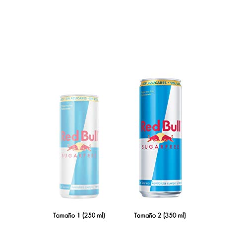 Red Bull Bebida energética, Sin Azúcar Sugarfree - 24 latas de 355 ml. (Total 8520 ml.)