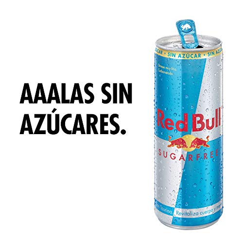 Red Bull Bebida energética, Sin Azúcar Sugarfree - 24 latas de 355 ml. (Total 8520 ml.)