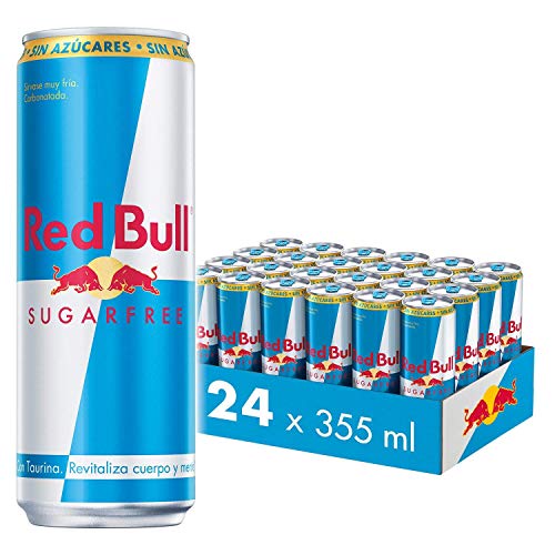 Red Bull Bebida energética, Sin Azúcar Sugarfree - 24 latas de 355 ml. (Total 8520 ml.)