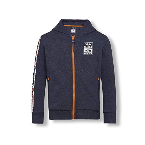 Red Bull KTM Letra Zip Sudadera con Capucha, Azul Niños Tamano 104 Hoodie, KTM Racing Team Original Ropa & Accesorios