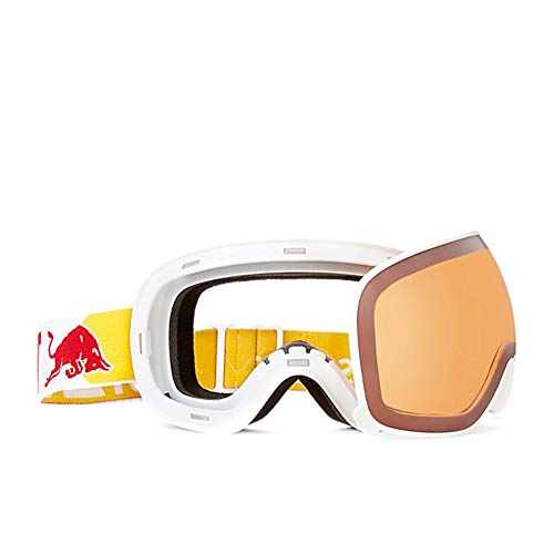 Red Bull - Máscara de snowboard Spect Magnetron 015 blanca