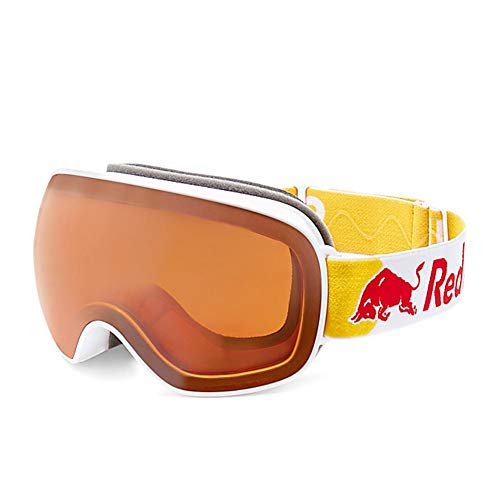 Red Bull - Máscara de snowboard Spect Magnetron 015 blanca