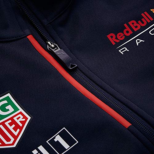 Red Bull Racing Official Teamline Zip Sudadera con Capucha, Niños 4 años- Original Merchandise