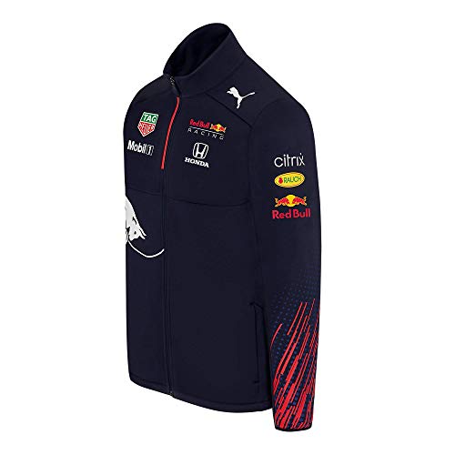 Red Bull Racing Official Teamline Zip Sudadera con Capucha, Niños 4 años- Original Merchandise