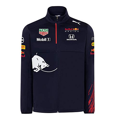 Red Bull Racing Official Teamline Zip Sudadera con Capucha, Niños 4 años- Original Merchandise