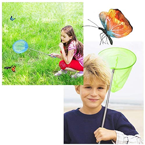 Red de Mariposas,Butterfly Net 4 Pack Extensible Redes de Pesca con Antideslizante Mango Plegable para Atrapar Insectos Mariposa Insectos Peces Pequeños