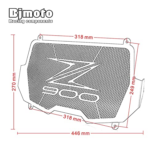 Red Protectora del Radiador De Tanque De Agua para Kawasaki Z900 2017-2021 Protector Enfriamiento Aceite De Motocicleta Protector Rejilla Radiador A Prueba Calor Proteccion Marco (Color : B)