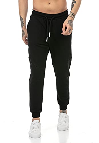 Redbridge Pantalón Chandal para Hombre Joggers Sweat-Pants Básicos Negro S