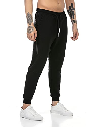 Redbridge Pantalón Chandal para Hombre Joggers Sweat-Pants Básicos Negro S