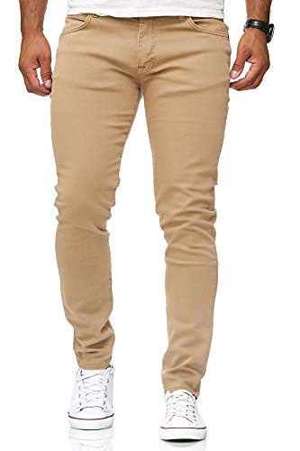 Redbridge Vaqueros Hombres Pantalones Denim Colored Slim Fit Beige W29 L32
