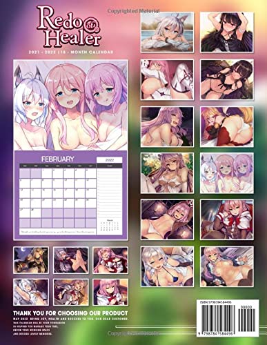 Redo Of Healer 2022 Calendar: Anime-Manga OFFICIAL calendar 2022 -Redo Of Healer Weekly & Monthly Planner with Notes Section for Alls Redo Of Healer ... 17"x11" - Kalendar calendario calendrier.8