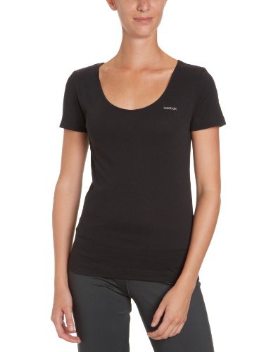 Reebok - Camiseta para Mujer, tamaño S, Color Negro/Gravel