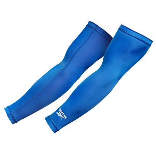 Reebok Mangas de brazo de compresión, Adultos Unisex, Azul, M-25-30 cm